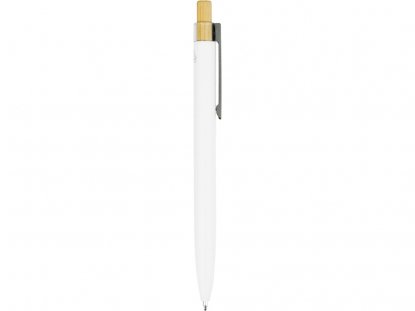 Ручка шариковая из переработанного алюминия Blossom, белая