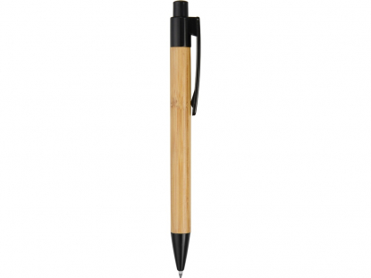 Ручка шариковая Borneo, черная, вид сбоку
