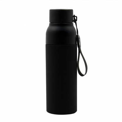 Термобутылка Button Black, черная