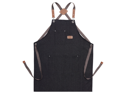 Джинсовый фартук с карманами Fry, черный