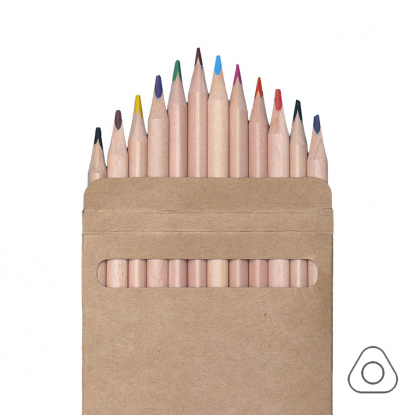 Набор цветных карандашей KINDERLINE middlel,12 цветов