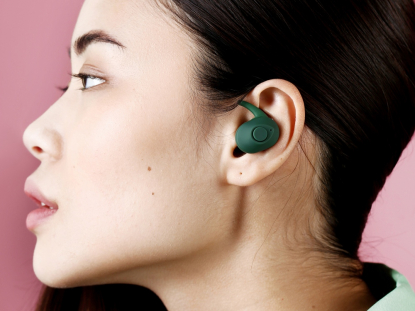Беспроводные наушники TWS MySound Shark, зелёные