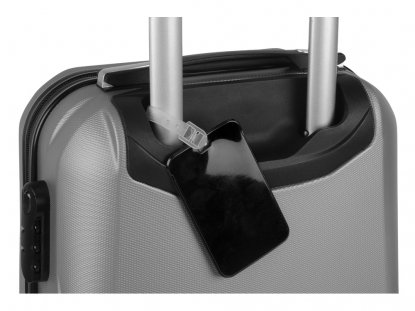 Багажная бирка Voyage 2.0, черная, пример использования