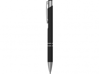 Ручка металлическая шариковая C1 soft-touch, черная