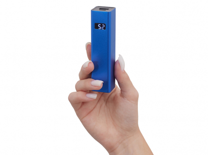 Внешний аккумулятор Rail c дисплеем, 5000 mAh, синий