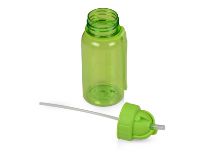Бутылка для воды со складной соломинкой Kidz, зелёное яблоко