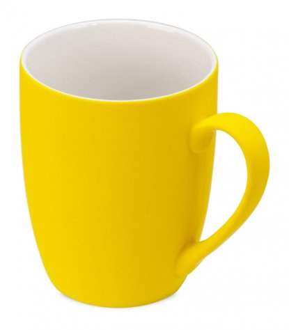 Подарочный наборCOLOR IT с блокнотом, металлической ручкой и кружкой, желтый