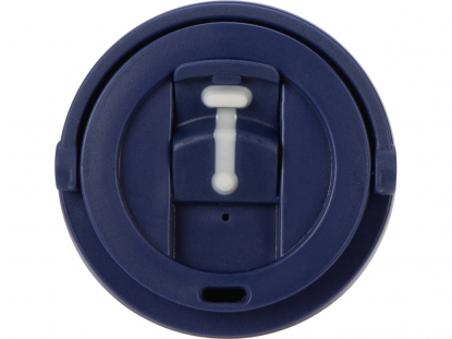 Вакуумная термокружка Grant, soft-touch, темно-синий