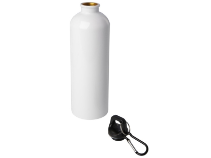 Одностенная бутылка для воды с карабином Oregon, белая