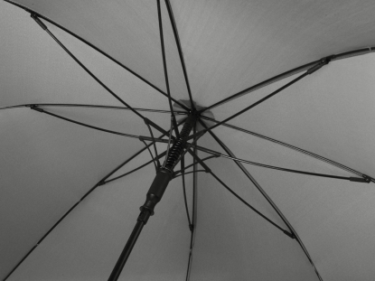 Зонт-трость Lunker с куполом диаметром 135 см, серый, спицы