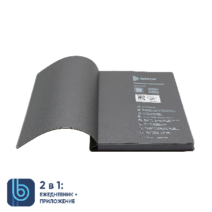 Ежедневник Bplanner.04, серый