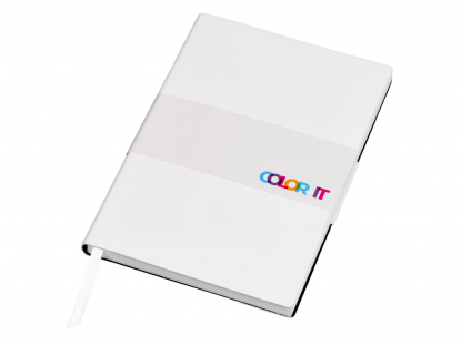 Бизнес-блокнот C1, soft-touch, белый