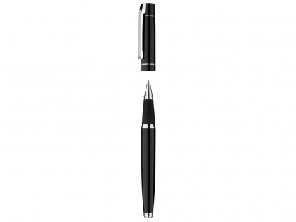 Ручка металлическая роллер Vip R, черная, общий вид
