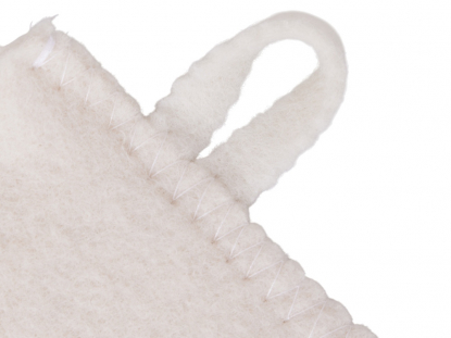 Рукавичка для бани и сауны Healing, белая