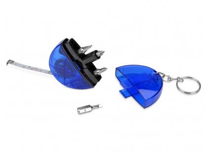Брелок-рулетка Кристалл, 1 м, синий