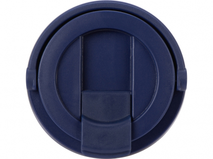 Вакуумная термокружка Grant, soft-touch, темно-синий