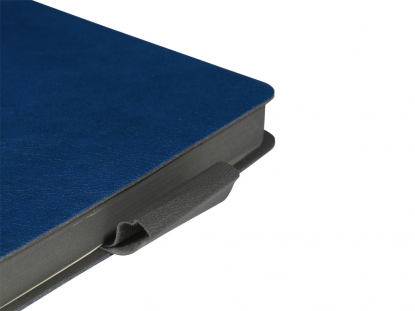 Ежедневник недатированный Boston с серым обрезом, синий