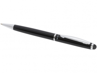 Ручка-стилус шариковая, черная, вид сверху