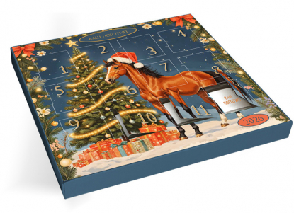 Адвент календарь на 12 плиток темного шоколада