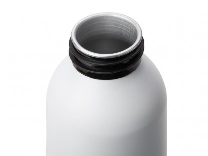 Алюминиевая бутылка для воды с ручкой Plain Alu, белая