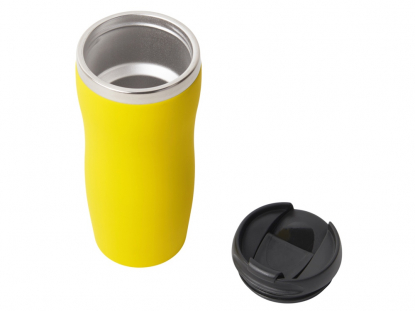 Термокружка Double wall mug С1 soft-touch, желтая