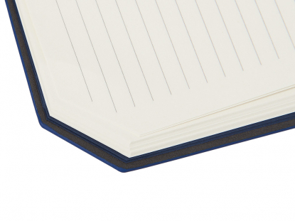 Блокнот А5 с магнитным клапаном в гибкой обложке Chaplin, синий