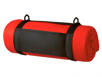 Плед Нежность с ремешком на плечо, красный