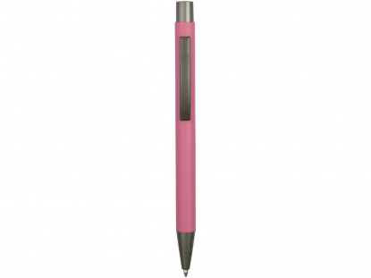 Ручка металлическая soft touch шариковая Tender, светло-розовая