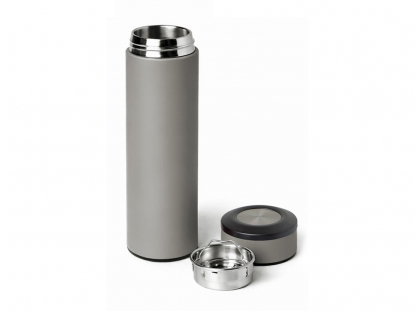Вакуумный термос Vacuum Flask C1, soft touch, серый
