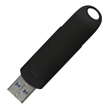 Флеш накопитель USB 3.0 + TYPE C, черный матовый