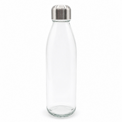 Бутылка стеклянная с манжетой и держателем Glassy