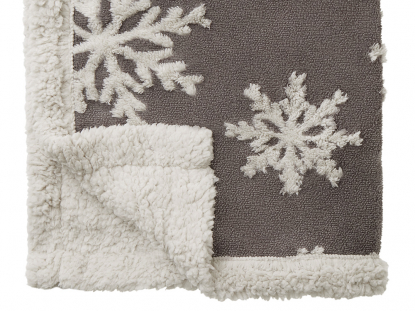 Плед Snowflake новогодний с капюшоном