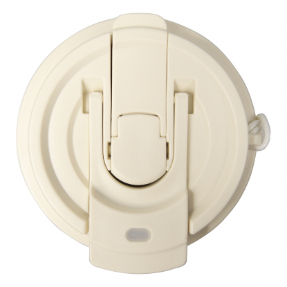 Термокружка Cosmostar, бежевая с серебром