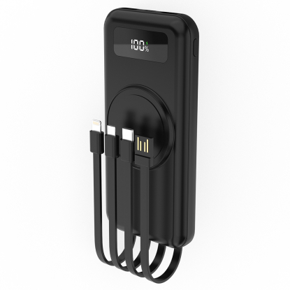 Внешний аккумулятор Authority с беспроводной зарядкой, 10000 Mah, чёрный