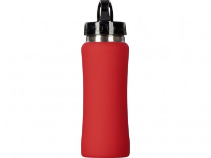 Бутылка для воды Bottle C1, soft touch, красная