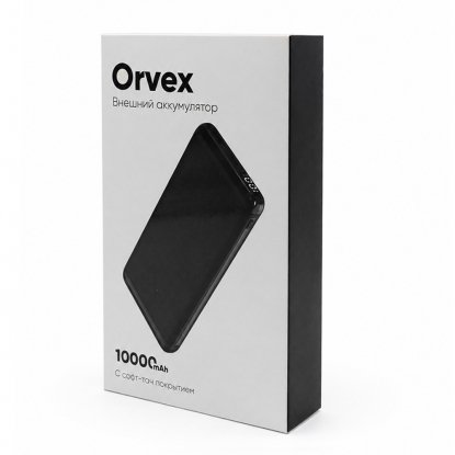 Внешний аккумулятор Orvex c быстрой зарядкой, 10000 mAh