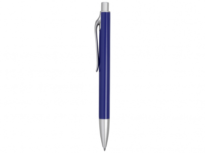 Ручка металлическая шариковая Large, синяя, вид сбоку