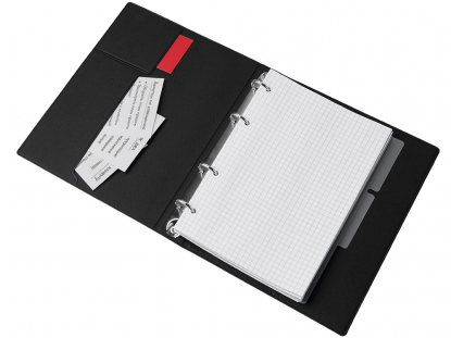 Блокнот на кольцах Favor, черный