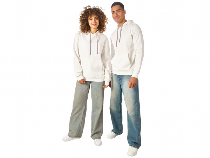 Толстовка с капюшоном Stream, унисекс, белая, 3XL