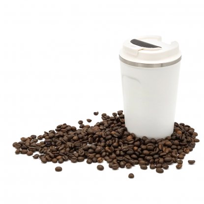 Термокружка Moon с дисплеем, 380 мл, белая