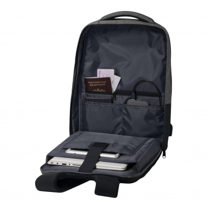 Рюкзак Leardo Plus Portobello с USB разъемом, в открытом виде