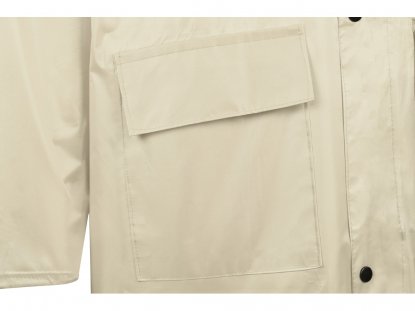 Дождевик со светоотражающей тесьмой Lanai, молочный