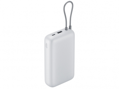 Внешний аккумулятор с встроенным кабелем Xiaomi Power Bank (Integrated Cable), 20000 мАч, светло-серый