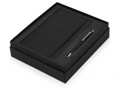 Подарочный набор Moleskine Hemingway с блокнотом А5 и ручкой, черный, в коробке