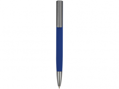 Ручка шариковая Insomnia soft-touch с зеркальным слоем, темно-синяя