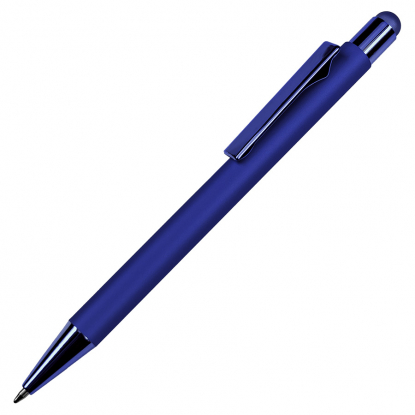 Ручка шариковая FACTOR COLOR со стилусом, синяя