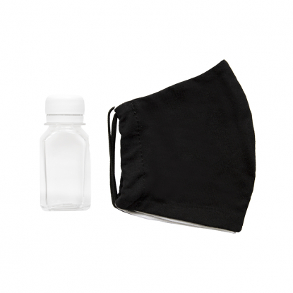 Комплект СИЗ #1 (маска черная, антисептик), упаковано в жестяную банку, чёрый