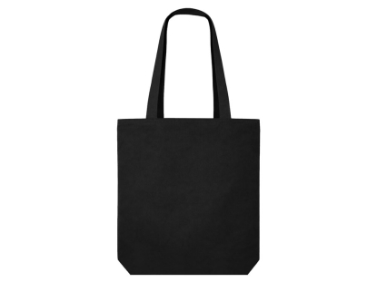 Сумка на молнии Zipper Neo из хлопка 280 г c карманом на молнии спереди, черная