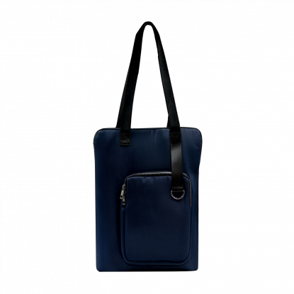 Шоппер Superbag Pocket, темно-синий с чёрным