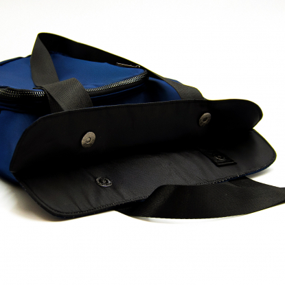 Шоппер Superbag Pocket, темно-синий с чёрным